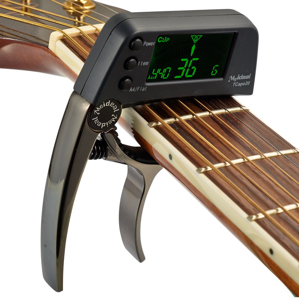 2-in-1 Guitar Capo & Tuner – TuneGrip-Black-State of Style