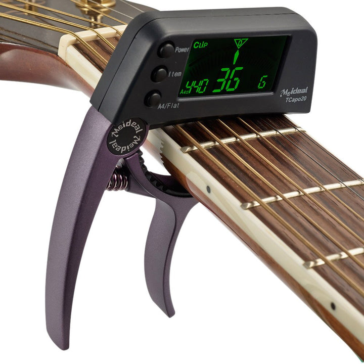 2-in-1 Guitar Capo & Tuner – TuneGrip-Matte black-State of Style