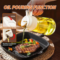 2-in-1 Olive Oil Spray - Premium 470mL Glass Bottle-Black-State of Style