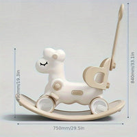 2-in-1 Rocking Horse & Balance Bike – WobbiRider-Pink-State of Style