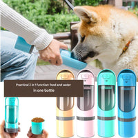 2-in-1 Travel Food and Water Bottle - PawBuddy-Yellow-State of Style