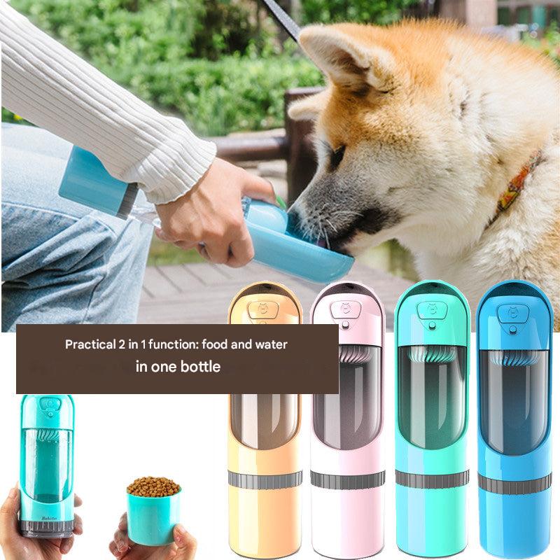 2-in-1 Travel Food and Water Bottle - PawBuddy-Yellow-State of Style