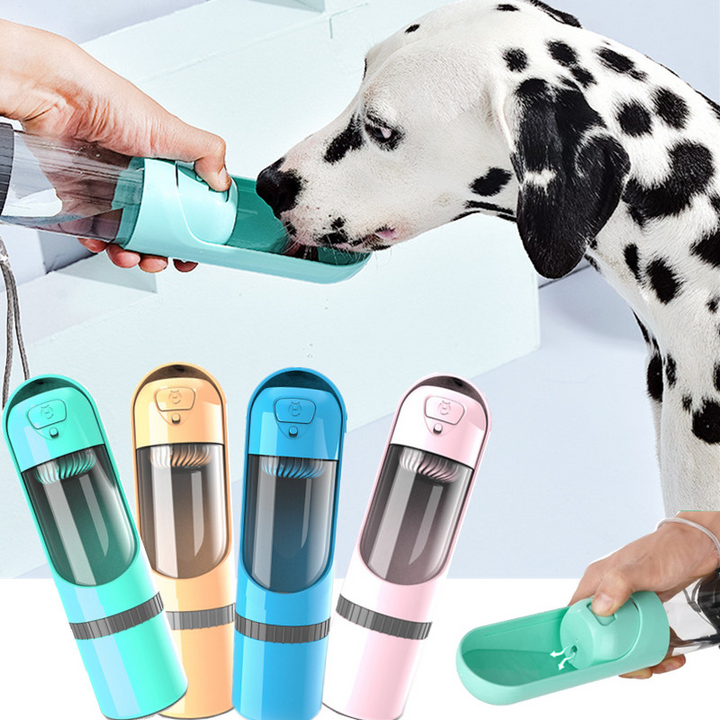 2-in-1 Travel Food and Water Bottle - PawBuddy-Yellow-State of Style