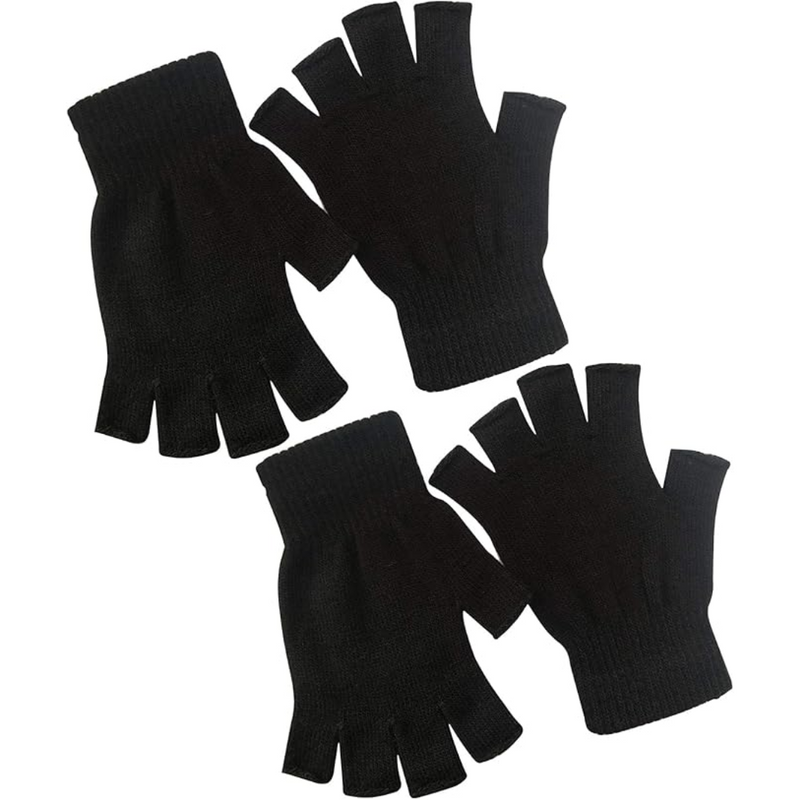 2-Pack Winter Knitted Fingerless Gloves - WarmFlex Set-State of Style