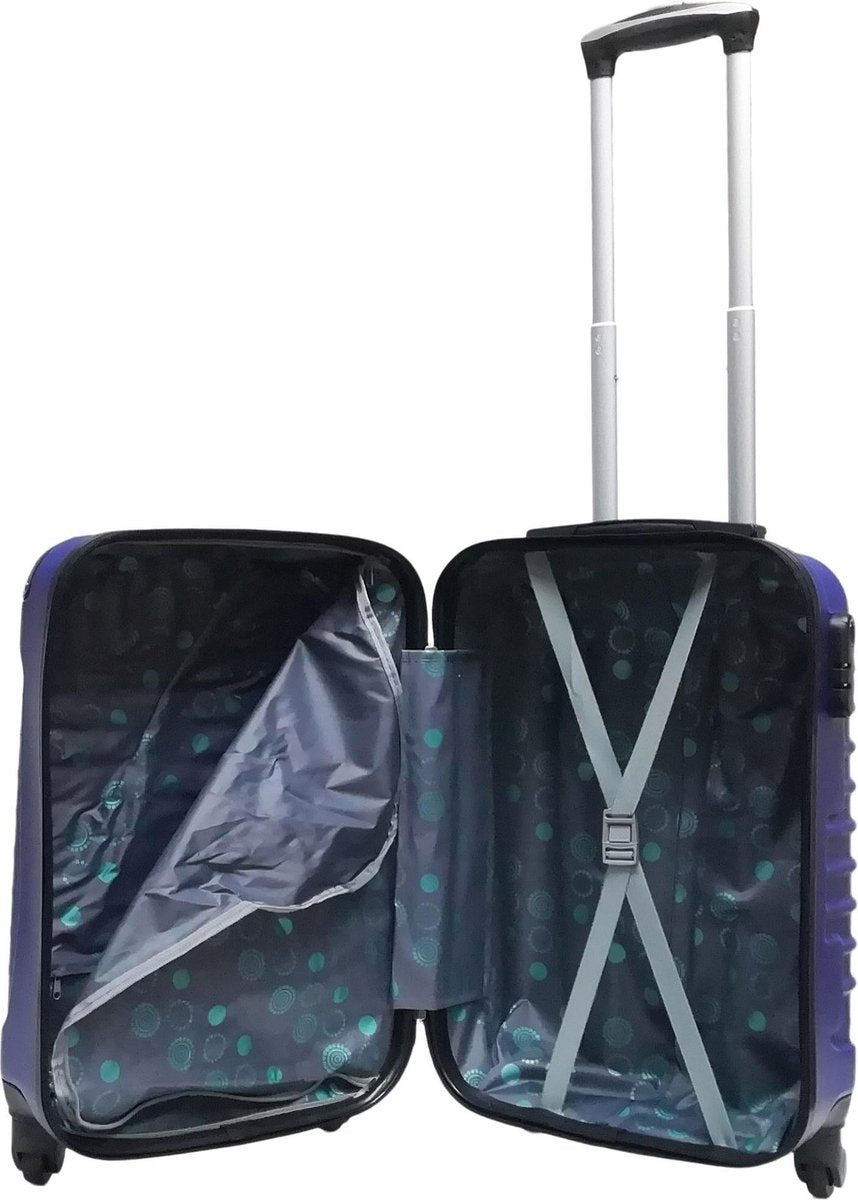 2-piece Dark Blue Hard Shell Suitcase Set – Monaco-State of Style