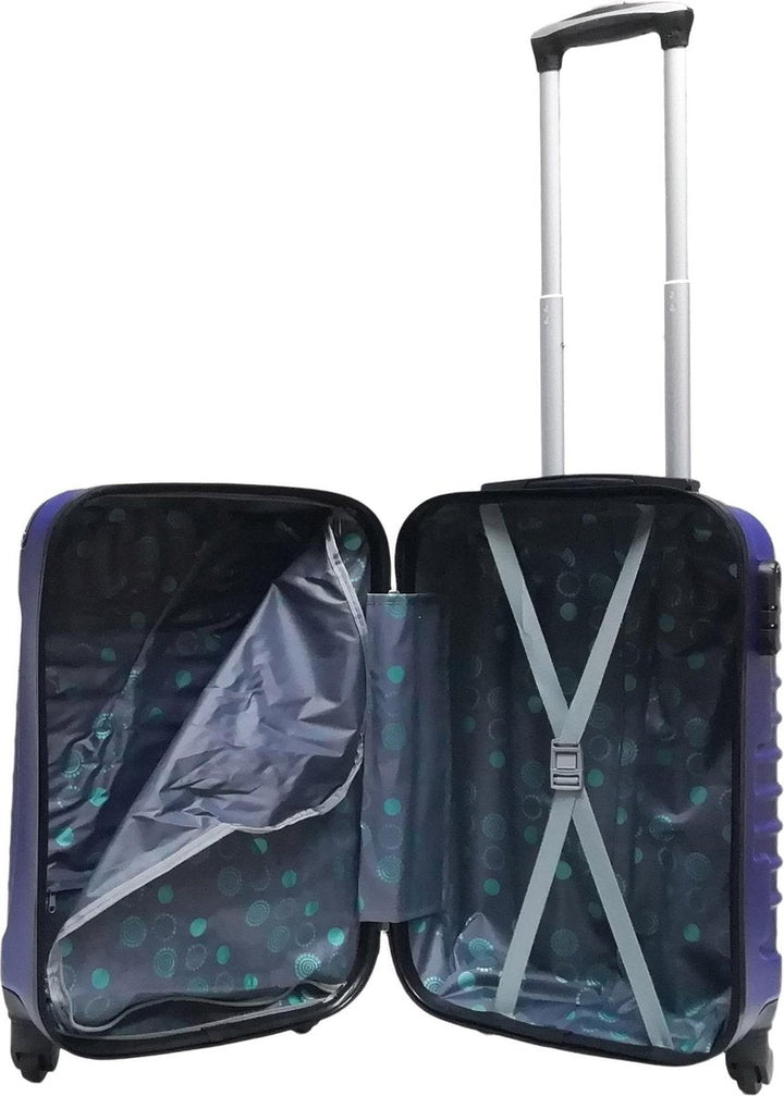 2-piece Dark Blue Hard Shell Suitcase Set – Monaco-State of Style