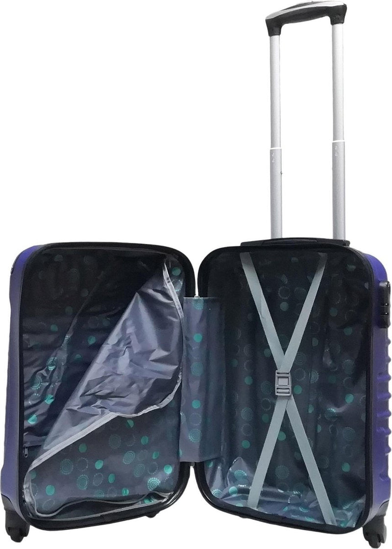 2-piece Dark Blue Hard Shell Suitcase Set – Monaco-State of Style