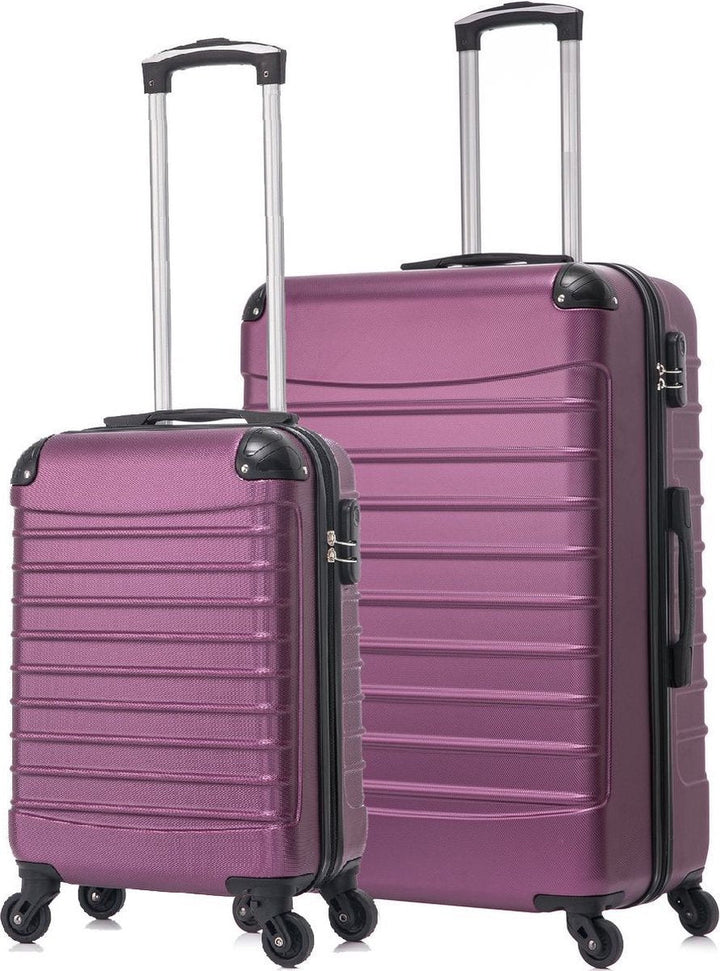 2-piece hard shell suitcase set – Bordeaux-State of Style