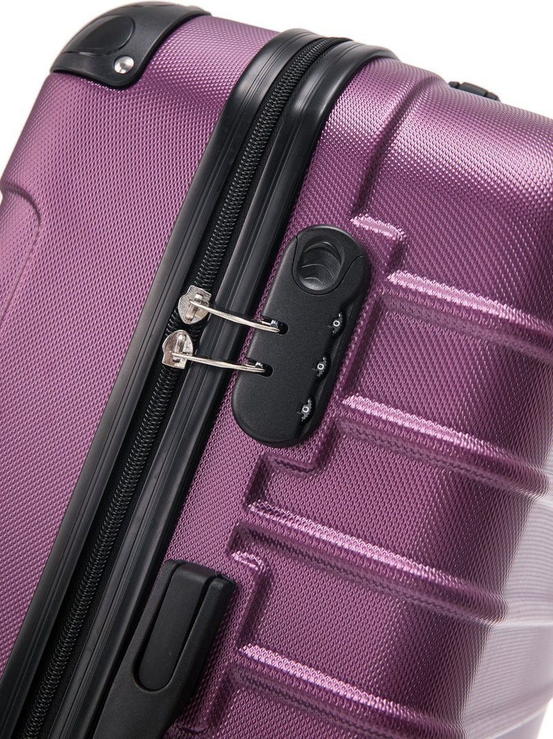 2-piece hard shell suitcase set – Bordeaux-State of Style