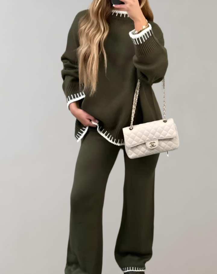2-piece Women's Clothing Set - Sofia-Green-S-State of Style