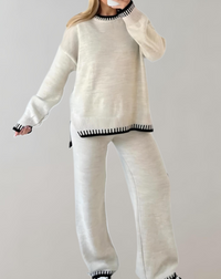 2-piece Women's Clothing Set - Sofia-White-S-State of Style