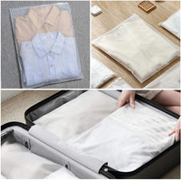 Multi-Purpose Frosted Zip Storage Bags – 20-Pack Plastic Garment Sleeves (Buy 2 Sets, Take 1 FREE)