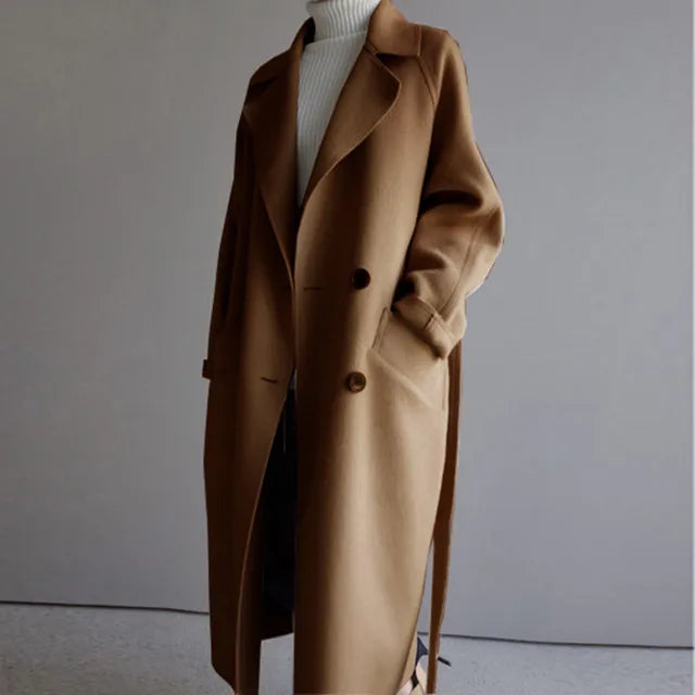 Long Wool Ladies Coat - Isolde