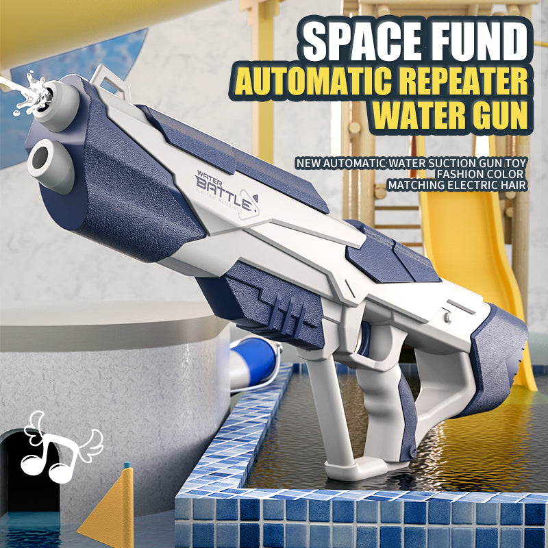 Water pistol with pressurised jet & USB-rechargeable battery for children & adults – SpritzPower X1
