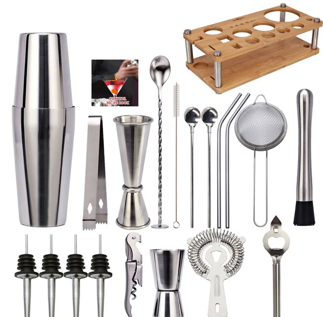 23-Piece Professional Bartender Set – ShakerPro-State of Style