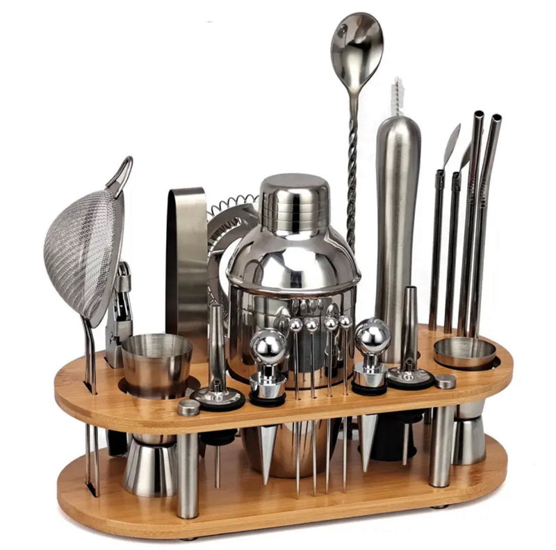 23-Piece Professional Bartender Set – ShakerPro-State of Style