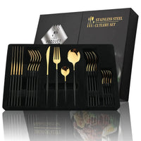 24-piece Stainless Steel Cutlery Set – Aurinox-Silver-State of Style