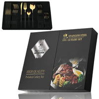 24-piece Stainless Steel Cutlery Set – Aurinox-Silver-State of Style