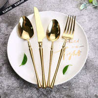24-Piece Stainless Steel Cutlery Set – PureSet-Silver-State of Style