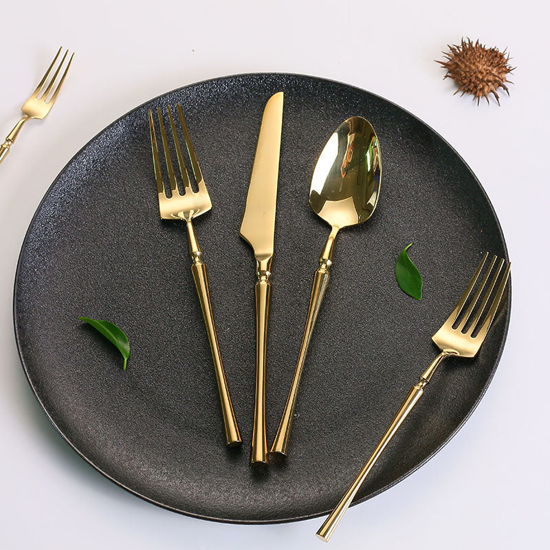 24-Piece Stainless Steel Cutlery Set – PureSet-Silver-State of Style