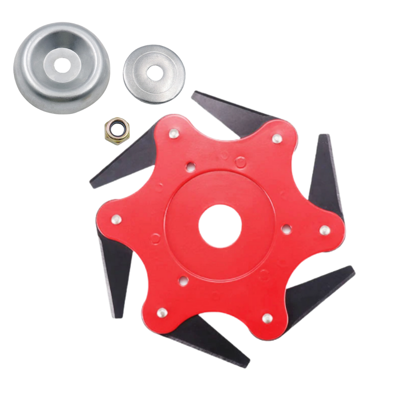 Robust trimmer head with 6 steel blades – TrimmBlade