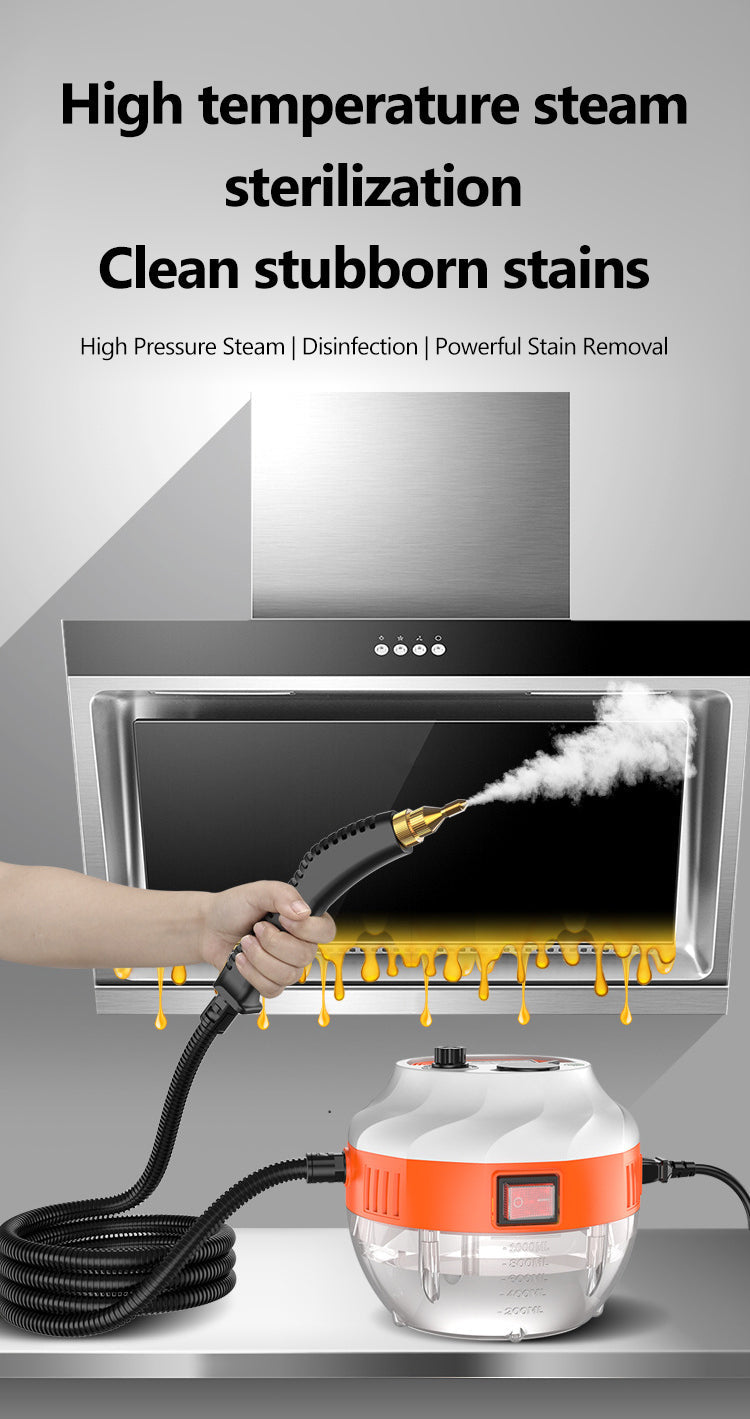 2800W HIGH-PRESSURE STEAM CLEANER - HOME APPLIANCE FOR KITCHEN AND CAR-Orange-State of Style