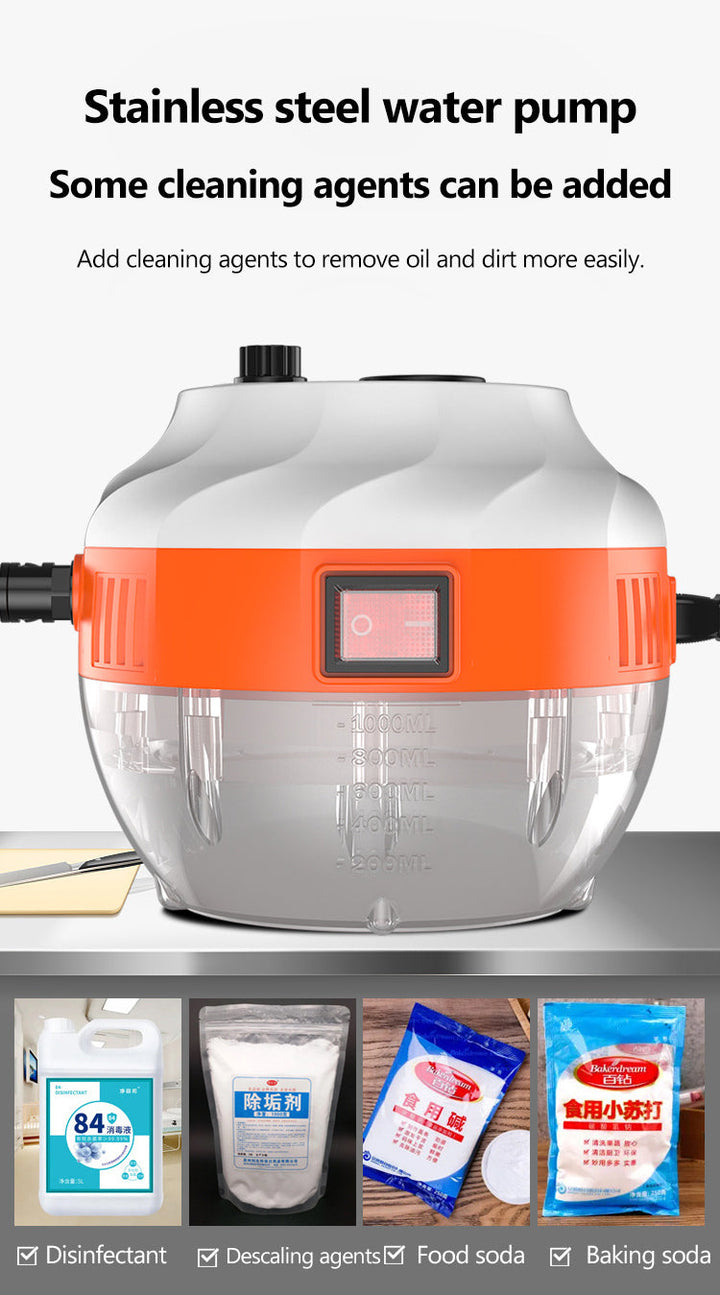 2800W HIGH-PRESSURE STEAM CLEANER - HOME APPLIANCE FOR KITCHEN AND CAR-Orange-State of Style