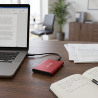 2TB Portable External SSD for Business Files & Backups