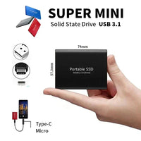 2TB Portable External SSD for Business Files & Backups