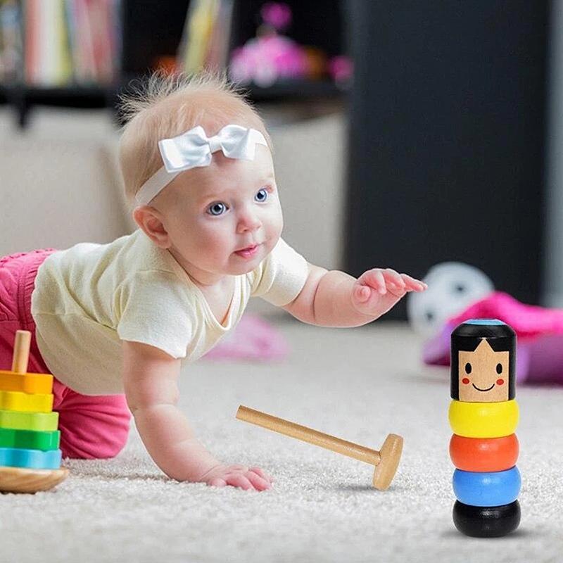Flexible wooden acrobat – Promotes dexterity and creative thinking (Buy one, get one free)