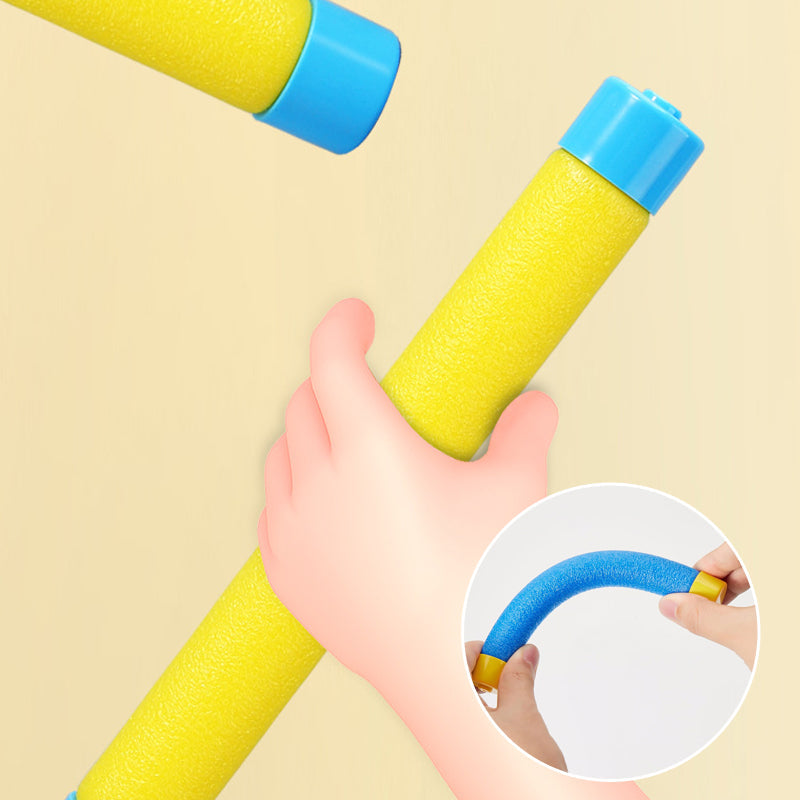 Electronic reaction game with falling bars and speed settings.