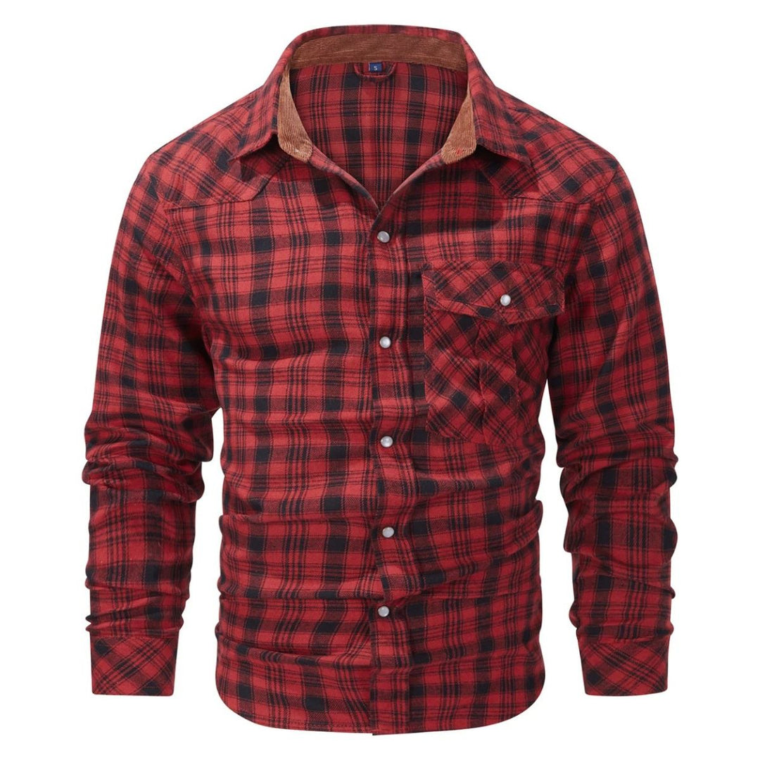 Checked men's shirt for autumn & winter – Tobias
