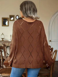 Women's Oversized Knit Sweater in Plus Size – Marietta