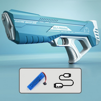 Water pistol with pressurised jet & USB-rechargeable battery for children & adults – SpritzPower X1