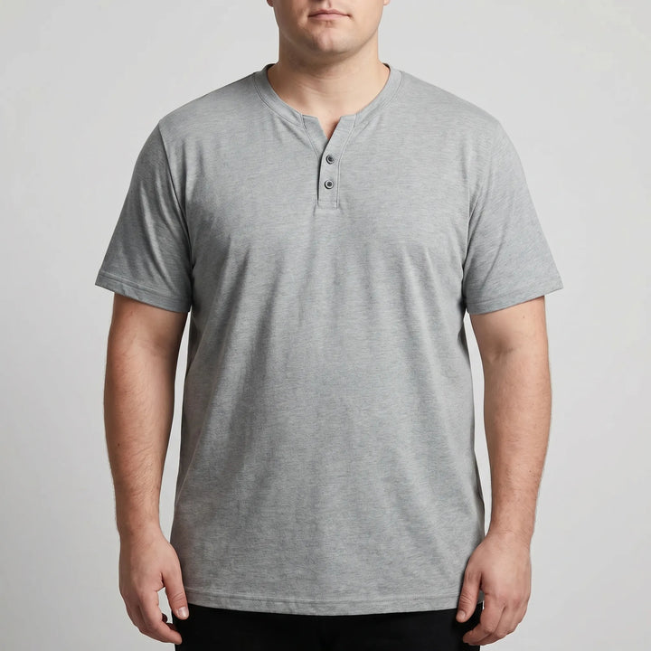 3-Button V-neck Short Sleeve Tee - Lewis