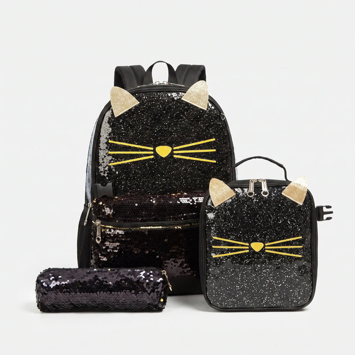 3-Piece Animal Motif School Set - Purrisa