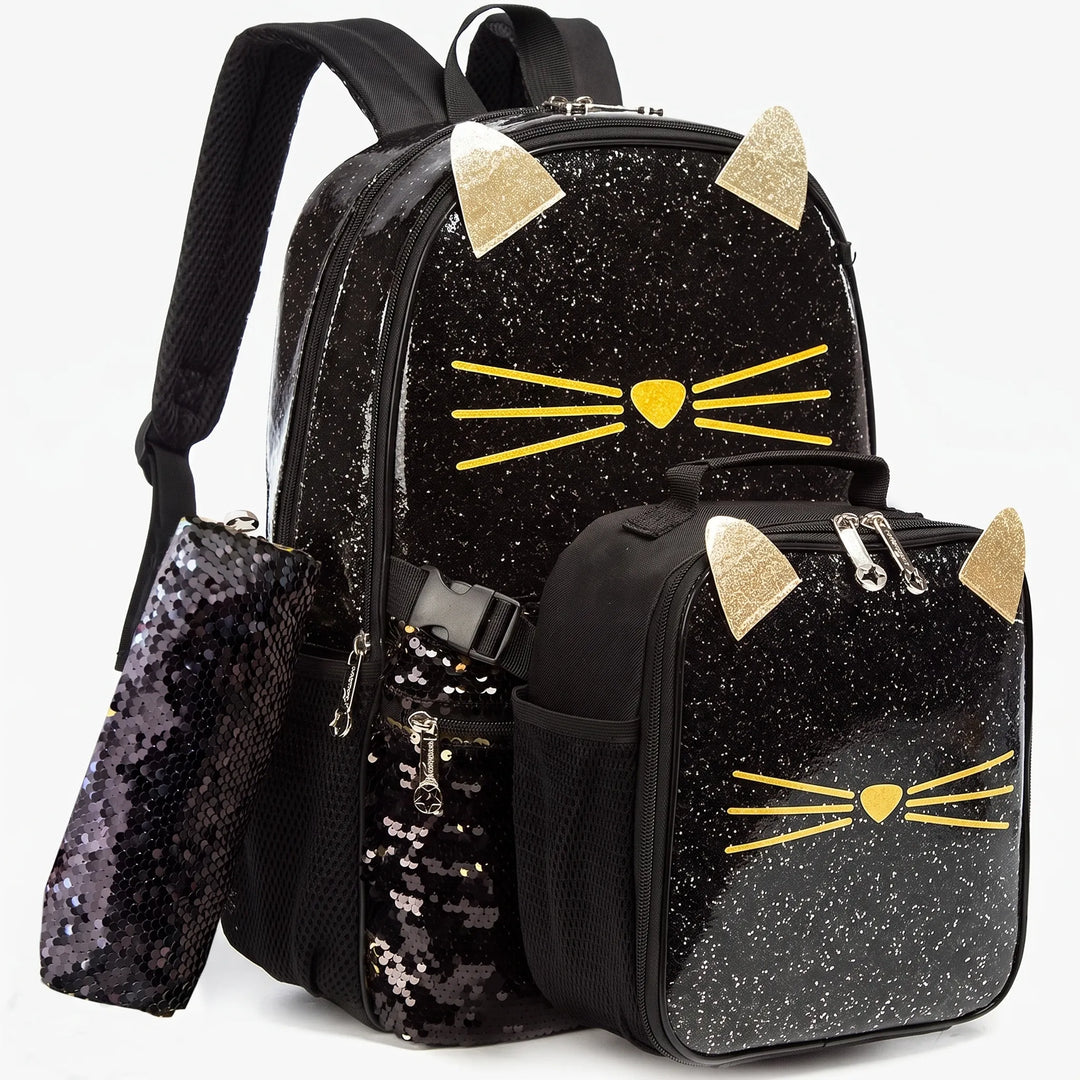 3-Piece Animal Motif School Set - Purrisa