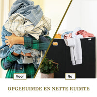 3-Compartment Laundry Hamper with Lid-State of Style