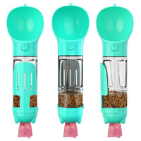 3-in-1 Dog Water Bottle - AdventureBuddy-300ml + Food Box-Blue-State of Style