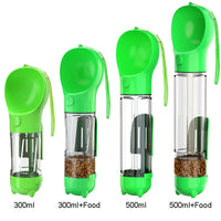 3-in-1 Dog Water Bottle - AdventureBuddy-300ml + Food Box-Green-State of Style