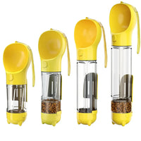 3-in-1 Dog Water Bottle - AdventureBuddy-Yellow-300ml + Food Box-State of Style
