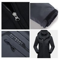 3-in-1 Outdoor Jacket for Women - Romy-Black-M-State of Style