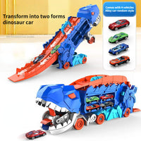 3-in-1 Race Truck for Kids – T-Rex Transporter-With 4 Cars-State of Style