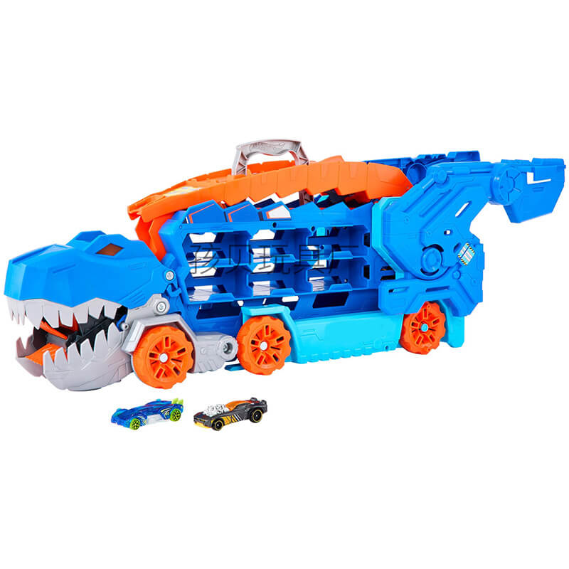 3-in-1 Race Truck for Kids – T-Rex Transporter-With 4 Cars-State of Style