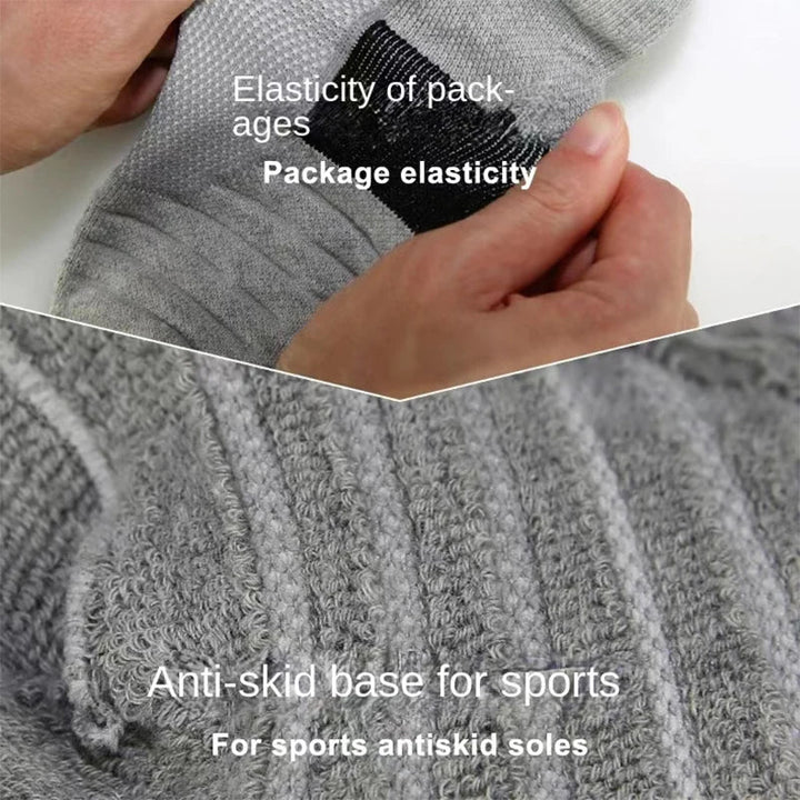 3 Pairs of Breathable Mesh Terry Sports Socks - CoolStep-Black-State of Style