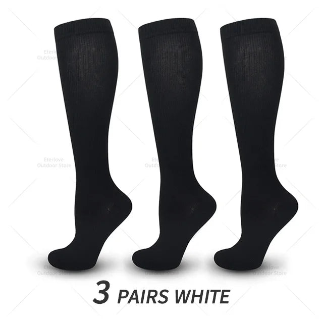 3 Pairs of Knee-High Compression Socks - FitSupport-3 pairs grey-S-M (2.5-5)-State of Style