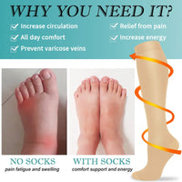 3 Pairs of Knee-High Compression Socks - FitSupport-3 pairs grey-S-M (2.5-5)-State of Style