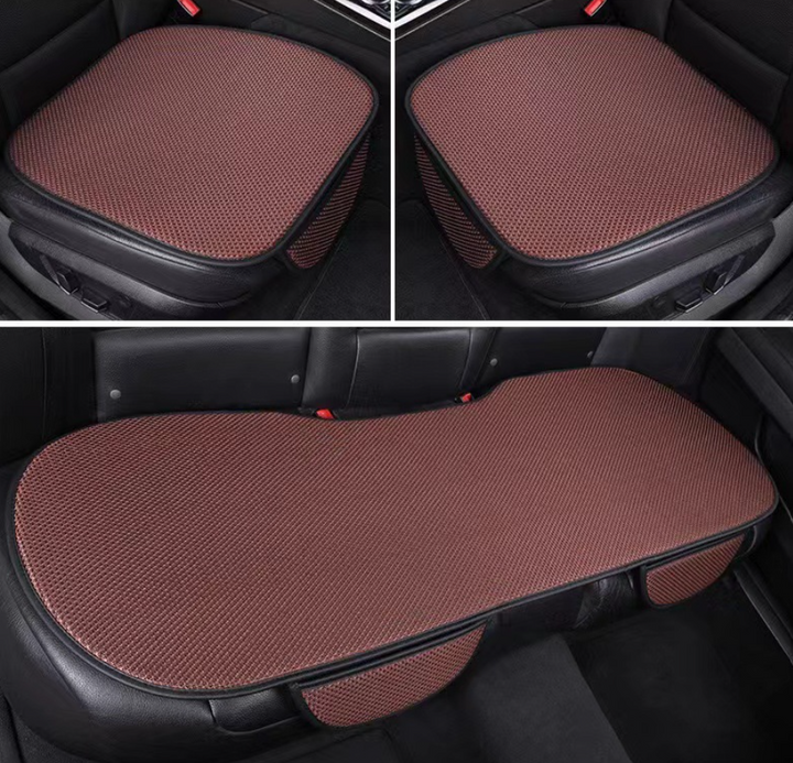 3-Piece Anti-Slip Car Seat Covers with Massage Effect – CoolRide-Brown-State of Style