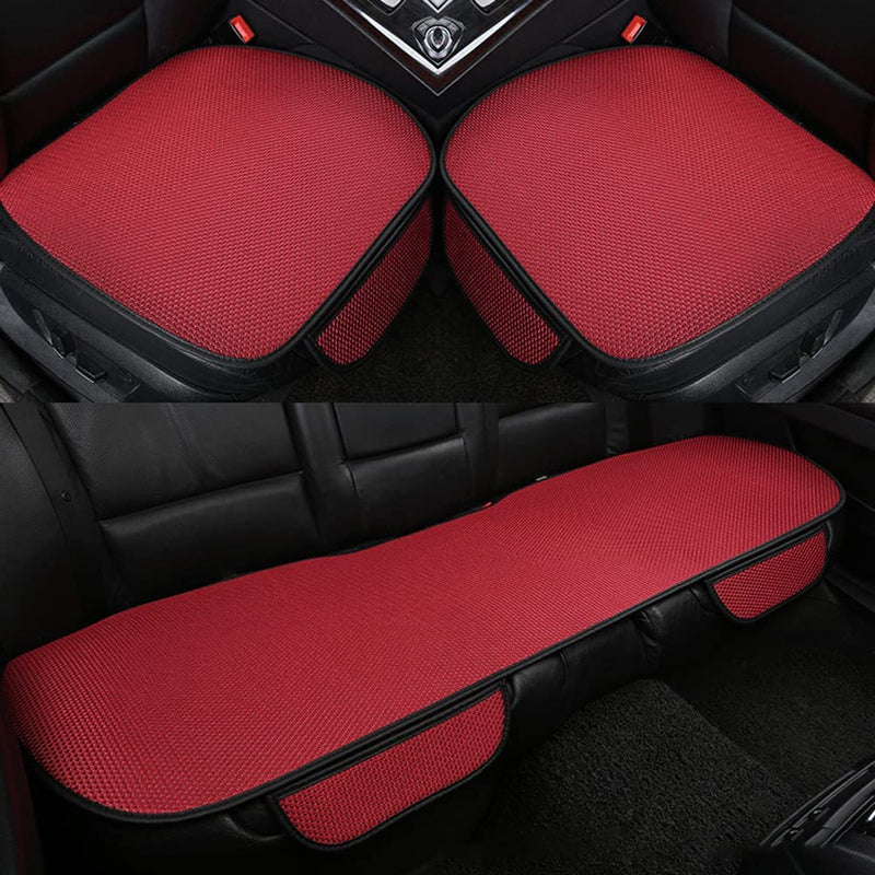 3-Piece Anti-Slip Car Seat Covers with Massage Effect – CoolRide-Red-State of Style