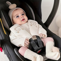 Shoulder pads for pushchairs and car seats – comfort with an animal motif